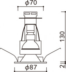 ODELIC �����ǥ�å� ������饤�� OD058096BR �̿�5