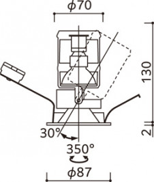 ODELIC �����ǥ�å� ������饤�� OD058097BR �̿�5