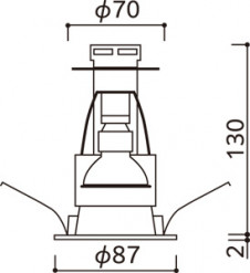 ODELIC �����ǥ�å� ������饤�� OD058113BR �̿�5