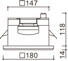 ODELIC �����ǥ�å� ������饤�� OD301264LR1 �̿�5