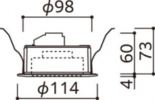 ODELIC �����ǥ�å� ������饤�� OD361203PR �̿�6