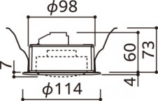ODELIC �����ǥ�å� ������饤�� OD361204CR �̿�5
