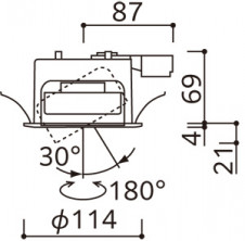 ODELIC �����ǥ�å� ������饤�� OD361240PR �̿�6