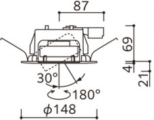 ODELIC �����ǥ�å� ������饤�� OD361245CR �̿�5