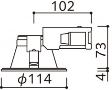 ODELIC �����ǥ�å� ������饤�� OD361645R �̿�5