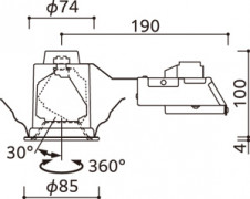 ODELIC �����ǥ�å� ������饤�� OD361751BR �̿�6
