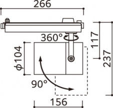 ODELIC �����ǥ�å� ���ݥåȥ饤�� XS511155R �̿�4