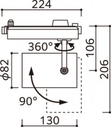 ODELIC �����ǥ�å� ���ݥåȥ饤�� XS512127CR �̿�5