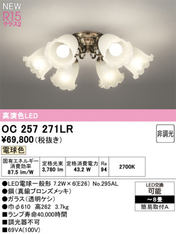 ODELIC �����ǥ�å� �����ǥꥢ OC257271LR �ᥤ��̿�