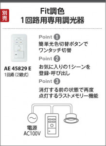 �������� Koizumi �������߾��� �饤�ȥ���ȥ����� AE45829E