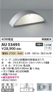 ���β��� Koizumi �������߾��� LED�ɱ����֥饱�å� AU53495