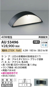 ���β��� Koizumi �������߾��� LED�ɱ����֥饱�å� AU53496