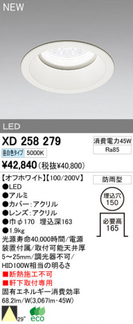 ODELIC ǥå LEDȥɥ 饤 XD258279 ᥤ̿