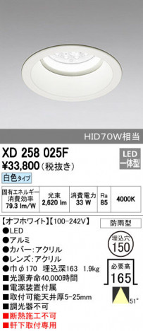 ODELIC ǥå ƥꥢ饤 XD258025F ñʲ