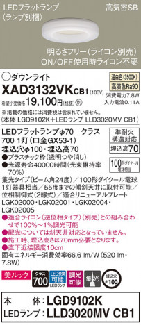 Panasonic 饤 XAD3132VKCB1 ᥤ̿