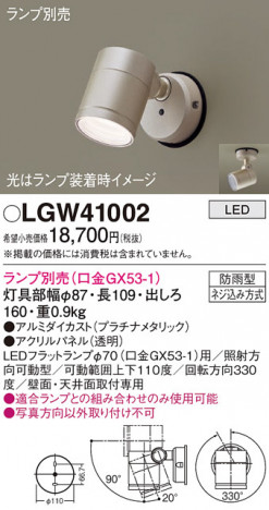 Panasonic ƥꥢݥåȥ饤 LGW41002 ᥤ̿
