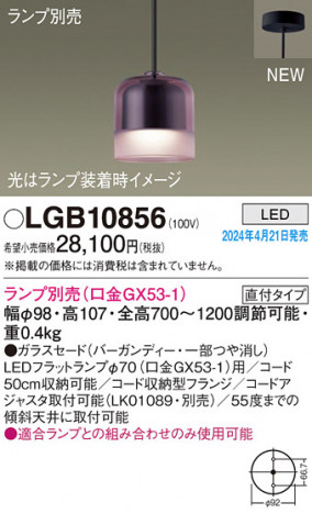 Panasonic ڥȥ饤 LGB10856 ᥤ̿