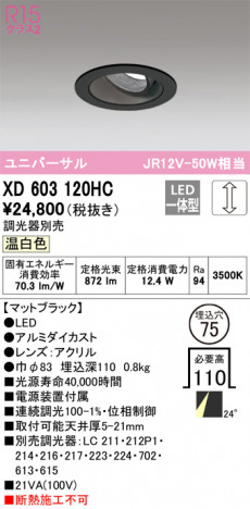 ODELIC ǥå 饤 XD603120HC ᥤ̿