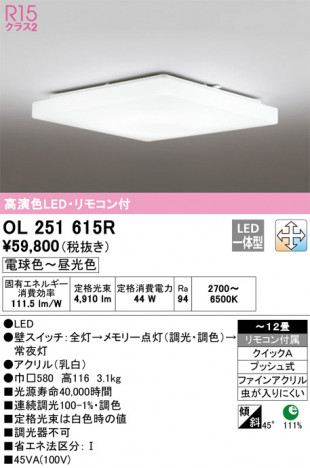 ODELIC ǥå 󥰥饤 OL251615R ᥤ̿