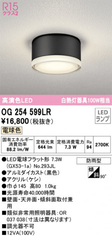 ODELIC ǥå ƥꥢ饤 OG254599LR ᥤ̿