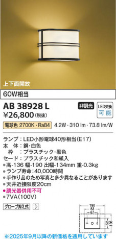 ���β��� Koizumi �������߾��� LED�����֥饱�å� AB38928L