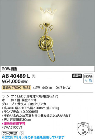 ���β��� Koizumi �������߾��� LED�����֥饱�å� AB40489L