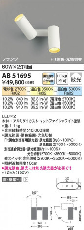 ���β��� Koizumi �������߾��� LED��ư�֥饱�å� AB51695