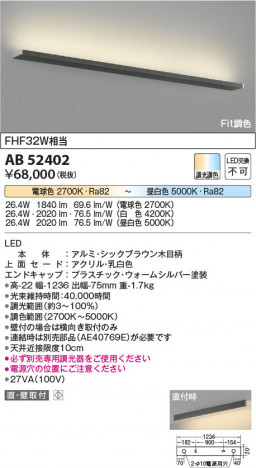 ���β��� Koizumi �������߾��� LED�֥饱�å� AB52402