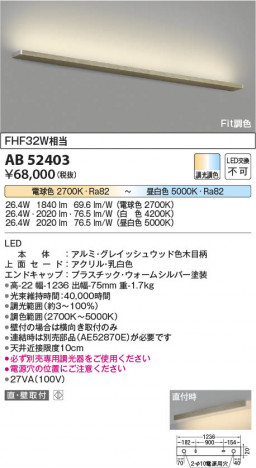 ���β��� Koizumi �������߾��� LED�֥饱�å� AB52403