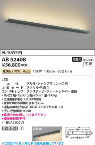 ���β��� Koizumi �������߾��� LED�֥饱�å� AB52408