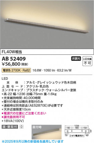 ���β��� Koizumi �������߾��� LED�֥饱�å� AB52409