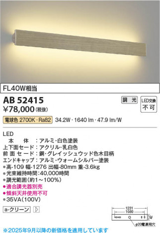 ���β��� Koizumi �������߾��� LED�֥饱�å� AB52415