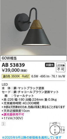 ���β��� Koizumi �������߾��� LED�֥饱�å� AB53839