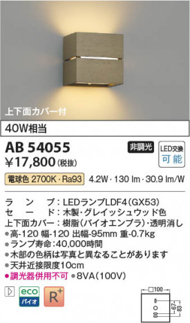 ���β��� Koizumi �������߾��� LED�֥饱�å� AB54055