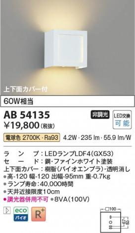 ���β��� Koizumi �������߾��� LED�֥饱�å� AB54135