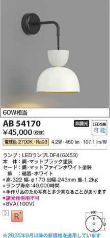 ���β��� Koizumi �������߾��� LED�֥饱�å� AB54170