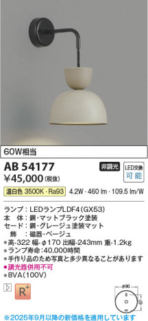 ���β��� Koizumi �������߾��� LED�֥饱�å� AB54177