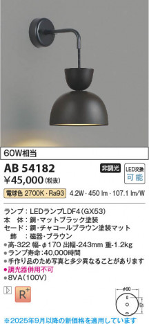 ���β��� Koizumi �������߾��� LED�֥饱�å� AB54182