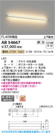 ���β��� Koizumi �������߾��� LED�֥饱�å� AB54667