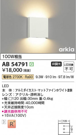 ���β��� Koizumi �������߾��� LED�֥饱�å� AB54791
