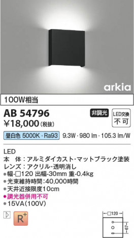 ���β��� Koizumi �������߾��� LED�֥饱�å� AB54796