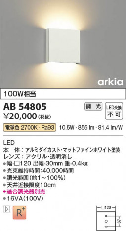 ���β��� Koizumi �������߾��� LED�֥饱�å� AB54805