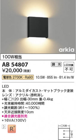 ���β��� Koizumi �������߾��� LED�֥饱�å� AB54807