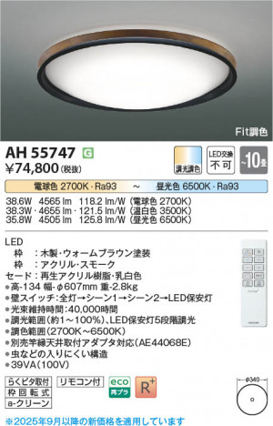 ���β��� Koizumi �������߾��� LED������� AH55747