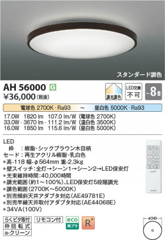 ���β��� Koizumi �������߾��� LED������� AH56000
