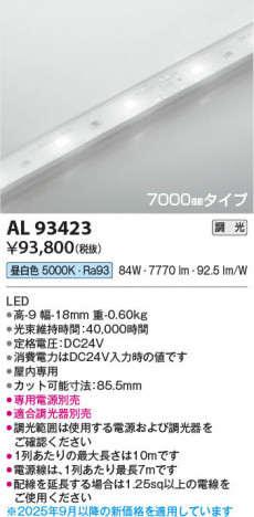 ���β��� Koizumi �������߾��� LED�ơ��ץ饤�� AL93423