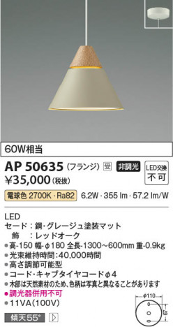 ���β��� Koizumi �������߾��� LED�ڥ����� AP50635