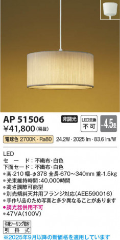 ���β��� Koizumi �������߾��� LED�����ڥ����� AP51506