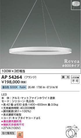 ���β��� Koizumi �������߾��� LED�ڥ����� AP54264