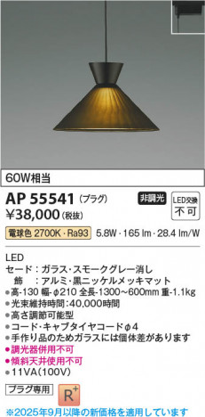 ���β��� Koizumi �������߾��� LED�ڥ����� AP55541